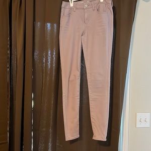 Lavender color low rise jeggings worn only once